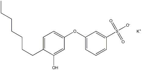 3'-Hydroxy-4'-heptyl[oxybisbenzene]-3-sulfonic acid potassium salt Struktur