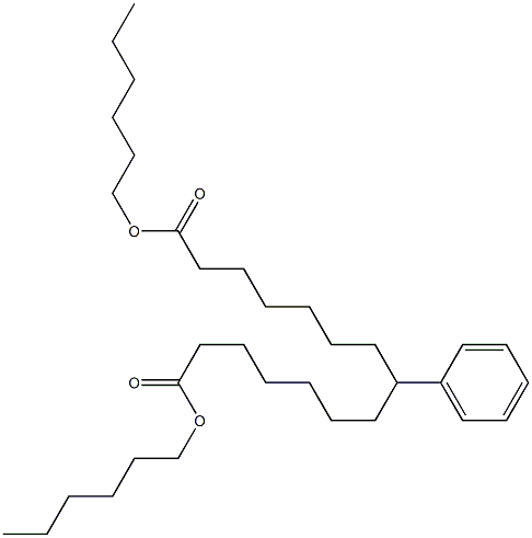 7-Phenyltridecane-1,13-dicarboxylic acid dihexyl ester Struktur