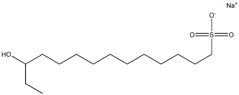 12-Hydroxytetradecane-1-sulfonic acid sodium salt Struktur