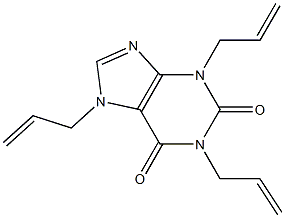 1,3,7-Triallylxanthine Struktur