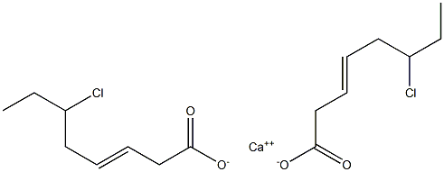 Bis(6-chloro-3-octenoic acid)calcium salt Struktur