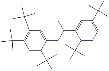 1-(2,4,5-Tri-tert-butylphenyl)-2-(2,5-di-tert-butylphenyl)propane Struktur