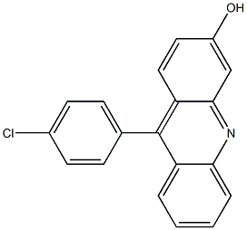 9-(4-Chlorophenyl)-3-hydroxyacridine Struktur