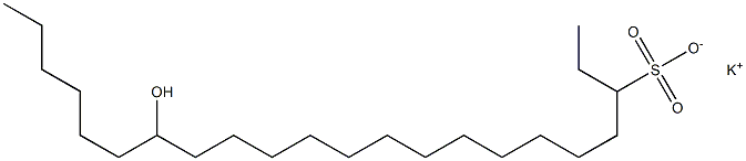 16-Hydroxydocosane-3-sulfonic acid potassium salt Struktur