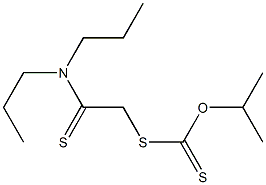 Dithiocarbonic acid O-isopropyl S-[2-(dipropylamino)-2-thioxoethyl] ester Struktur