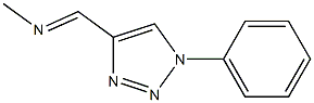 1-Phenyl-4-[(methylimino)methyl]-1H-1,2,3-triazole Struktur