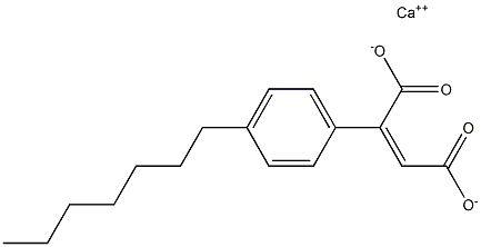 2-(4-Heptylphenyl)maleic acid calcium salt Struktur