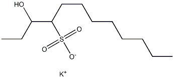 3-Hydroxydodecane-4-sulfonic acid potassium salt Struktur