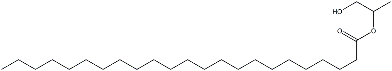 Tricosanoic acid 2-hydroxy-1-methylethyl ester Struktur