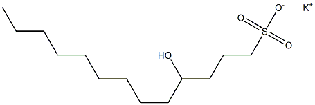 4-Hydroxytridecane-1-sulfonic acid potassium salt Struktur