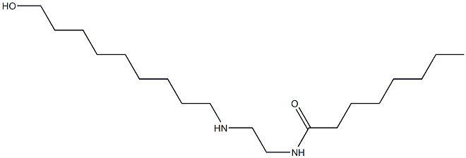 N-[2-[(9-Hydroxynonyl)amino]ethyl]octanamide Struktur