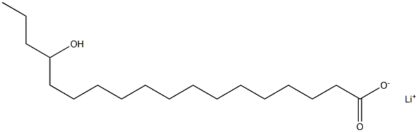 15-Hydroxystearic acid lithium salt Struktur