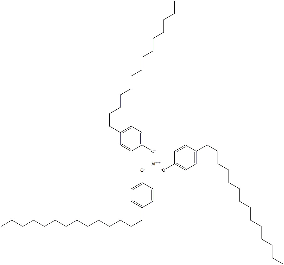 Aluminum tri(4-tetradecylphenolate) Struktur