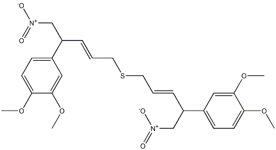 [1-(3,4-Dimethoxyphenyl)-2-nitroethyl]2-propenyl sulfide Struktur