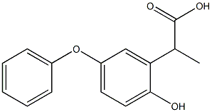 2-(2-Hydroxy-5-phenoxyphenyl)propionic acid Struktur