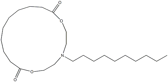 5-Decyl-5-aza-2,8-dioxacyploheptadecane-1,9-dione Struktur