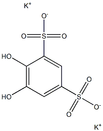 4,5-Dihydroxy-1,3-benzenedisulfonic acid dipotassium salt Struktur