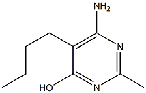 6-Amino-5-butyl-2-methyl-4-pyrimidinol Struktur