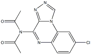 4-Diacetylamino-8-chloro[1,2,4]triazolo[4,3-a]quinoxaline Struktur