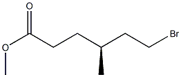 [S,(+)]-6-Bromo-4-methylhexanoic acid methyl ester Struktur