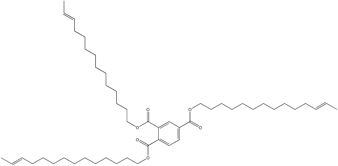 1,2,4-Benzenetricarboxylic acid tri(12-tetradecenyl) ester Struktur