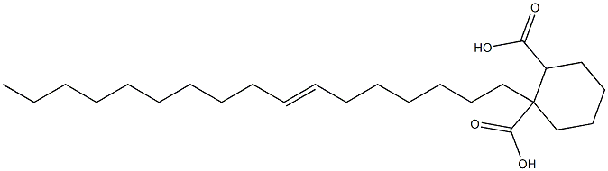 Cyclohexane-1,2-dicarboxylic acid hydrogen 1-(7-heptadecenyl) ester Struktur