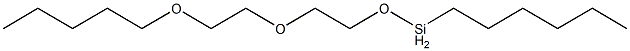 Hexyl[2-[2-(pentyloxy)ethoxy]ethoxy]silane Struktur