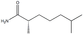 [S,(+)]-2,6-Dimethylheptanamide Struktur