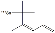 Trimethyl[(2Z)-2,4-pentadienyl] tin(IV) Struktur