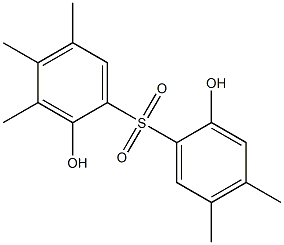 2,2'-Dihydroxy-3,4,4',5,5'-pentamethyl[sulfonylbisbenzene] Struktur