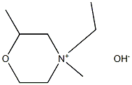 4-Ethyl-2,4-dimethylmorpholinium hydroxide Struktur