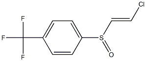 [(E)-2-Chloroethenyl](4-trifluoromethylphenyl) sulfoxide Struktur