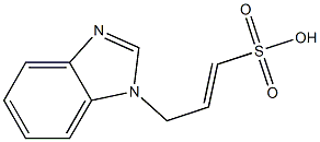 1-(1H-Benzimidazol-1-yl)-2-propene-3-sulfonic acid Struktur