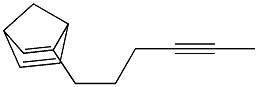 2-(4-Hexynyl)bicyclo[2.2.1]hepta-2,5-diene Struktur