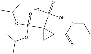 [2-(Ethoxycarbonyl)cyclopropane-1,1-diyl]bis(phosphonic acid diisopropyl) ester Struktur