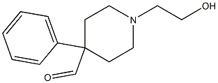 1-(2-Hydroxyethyl)-4-phenyl-4-piperidinecarbaldehyde Struktur