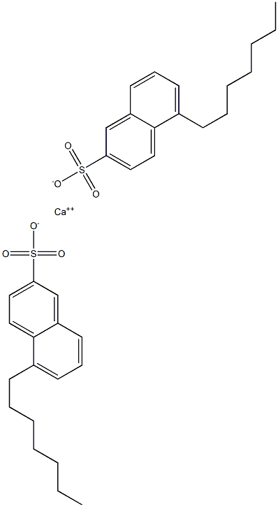 Bis(5-heptyl-2-naphthalenesulfonic acid)calcium salt Struktur