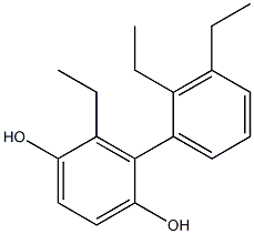 2-Ethyl-3-(2,3-diethylphenyl)benzene-1,4-diol Struktur