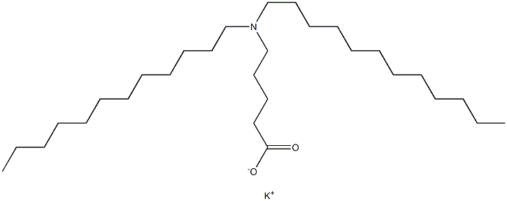 5-(Didodecylamino)valeric acid potassium salt Struktur