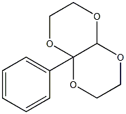 1-Phenyl-2,5,7,10-tetraoxabicyclo[4.4.0]decane Struktur