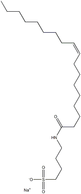 4-[(Z)-9-Octadecenoylamino]-1-butanesulfonic acid sodium salt Struktur