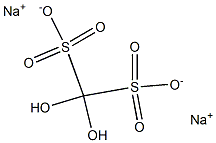 Dihydroxymethanedisulfonic acid disodium salt Struktur