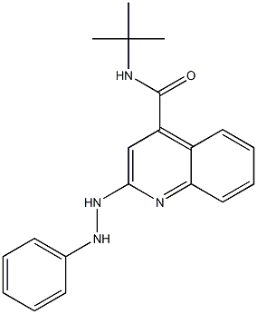 N-tert-Butyl-2-(2-phenylhydrazino)quinoline-4-carboxamide Struktur