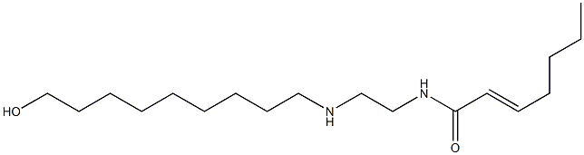 N-[2-[(9-Hydroxynonyl)amino]ethyl]-2-heptenamide Struktur