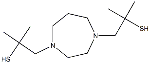 1,4-Bis(2-mercapto-2-methylpropyl)-1,4-diazacycloheptane Struktur