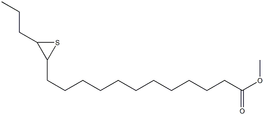 13,14-Epithioheptadecanoic acid methyl ester Struktur