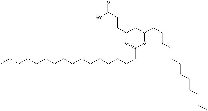 6-Heptadecanoyloxyoctadecanoic acid Struktur