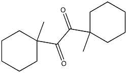 1,2-Bis(1-methylcyclohexyl)-1,2-ethanedione Struktur