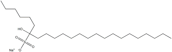 7-Hydroxytetracosane-7-sulfonic acid sodium salt Struktur