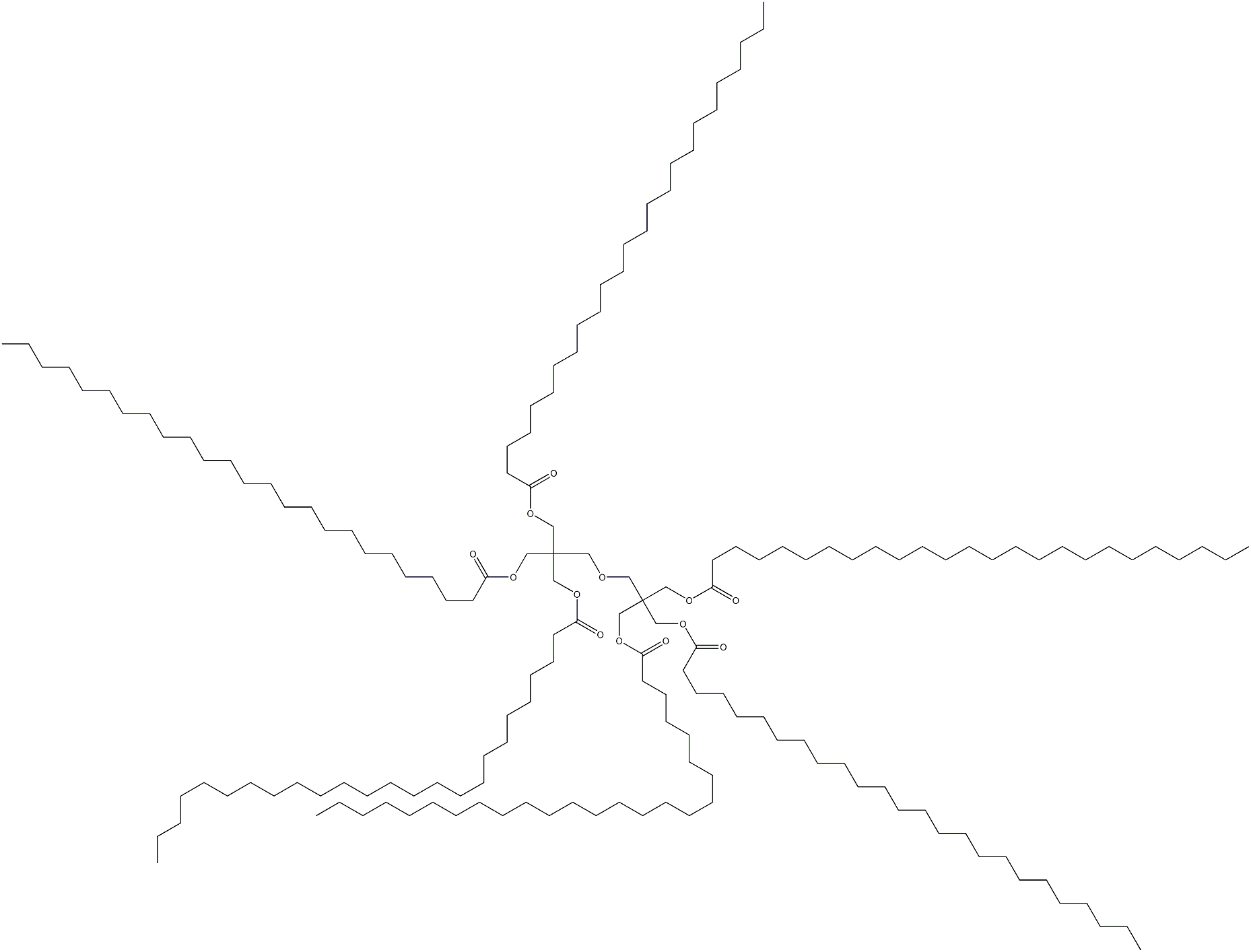 2,2'-[Oxybis(methylene)]bis[2-[(1-oxopentacosyloxy)methyl]-1,3-propanediol dipentacosanoate] Struktur